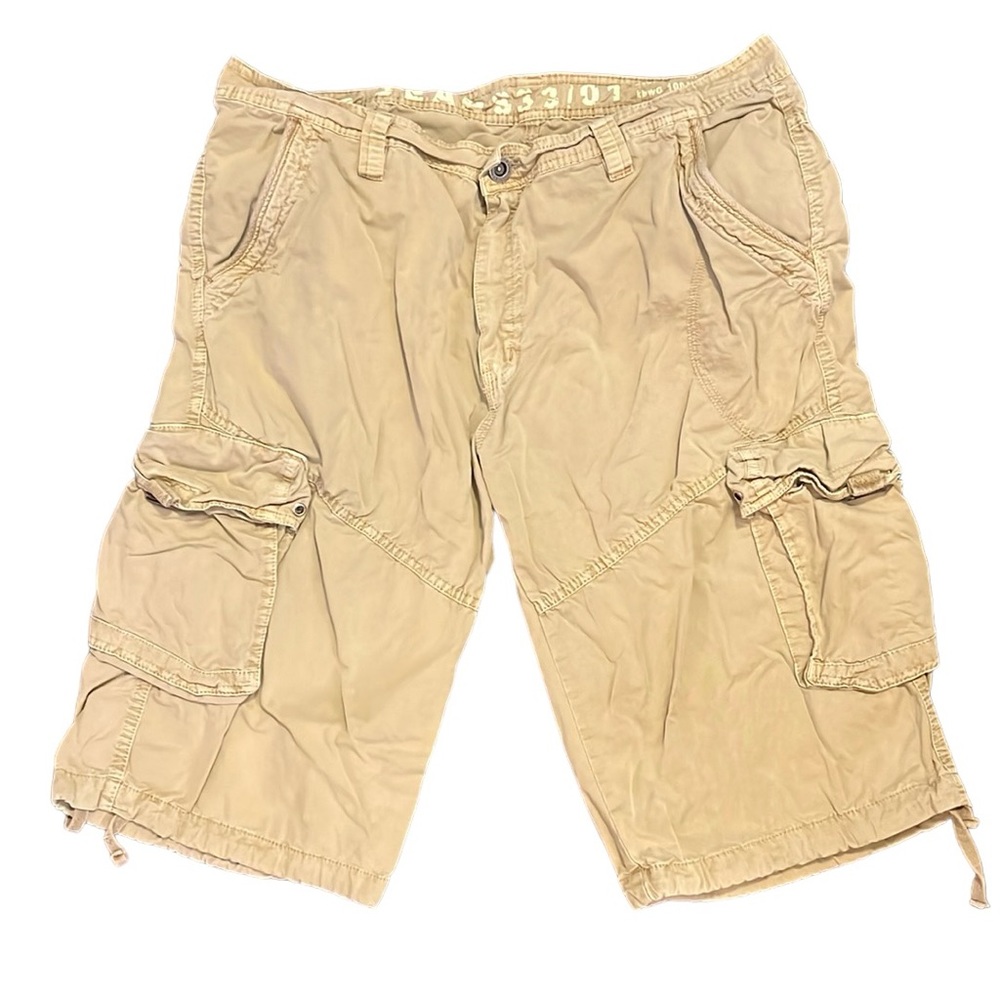 🌻 Stone Touch Khaki Cargo Shorts